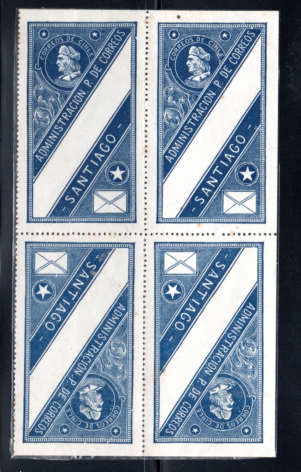 CHILE CIERRO AZUL EN CUADRO MINT, EN VEZ DE CHILE, CIHLE, ERROR    #E30