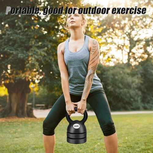 Set Kettlebell Ergonomico Portatile 3 in 1 per Allenamenti Casa e Allenamento Outdoor - Foto 8 di 8