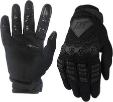 Men  s Dirt Bike Riding Gloves - Full Finger Touch-Screen Large Black