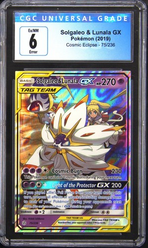 Solgaleo & Lunala-GX graded CGC 6 for sale on eBay