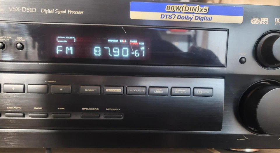 PIONEER  VSX-D510 & 5.1 Kanäle 80 Watt Reciever & Verstärker - Bild 3 von 4