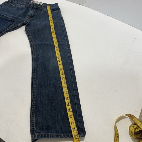 Levis 505 Boys Blue Jeans Size 12 Slim25x27 - Picture 2 of 8