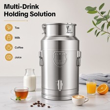 304 Stainless Steel Beverage Dispenser 20L 5.28 Gal Tabletop Spigot