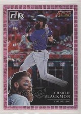 2019 Panini Donruss Action All-Stars Pink Firework Charlie Blackmon #AA11 2p4
