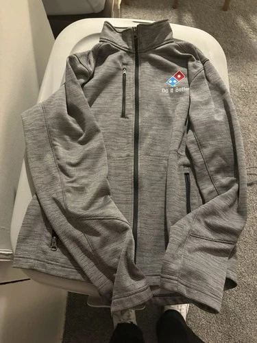 Domino’s Custom Embroidered Longsleeve Non Hoodie Jacket NEVER WORN - product listing photo