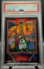 2008 Bowman Chrome Kevin Durant X-FRACTOR #69 PSA 9 MINT /299 Rare 2nd Year