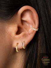 Gold Hoop Earrings Set for Women,Small 14K Gold Plated Huggie Hoop Cartilage