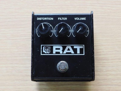 Pro Co RAT BlackFace 1986年 Pro Co RAT Blackface 1986 Used Distortion Pedal with LED