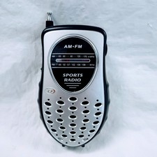 Durabrand Sports Radio AM/FM PR-355 Handheld Portable w/Built-In Speaker
