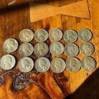 Seventeen 1964 washington Quarters 90% Silver