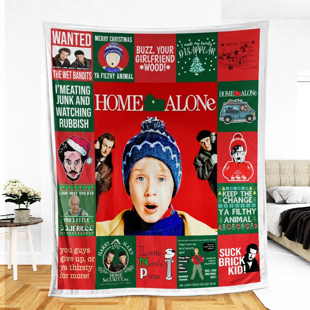 Home Alone Blanket, Home Alone Fleece, Gift For Fan