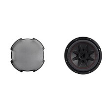 Kicker 52CVR102 10-Inch (25cm) Sub, DVC, 2-ohm & 52GR10 Grill Bundle