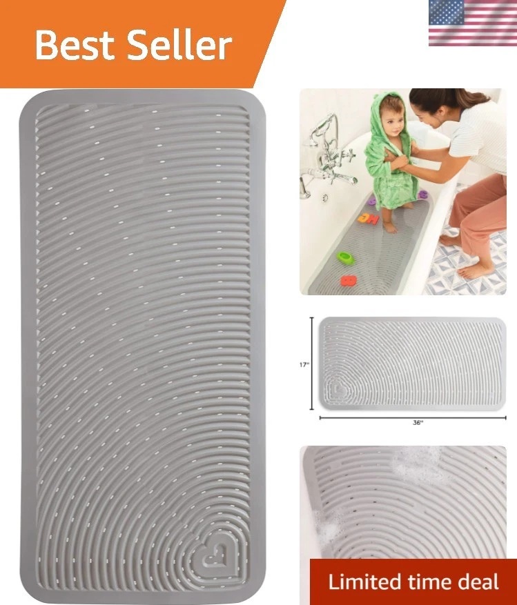 Baby Bath Mat Cushioned Slip Resistant Tub Mat for Toddlers and Kids 36x17 Grey
Opens in a new windo