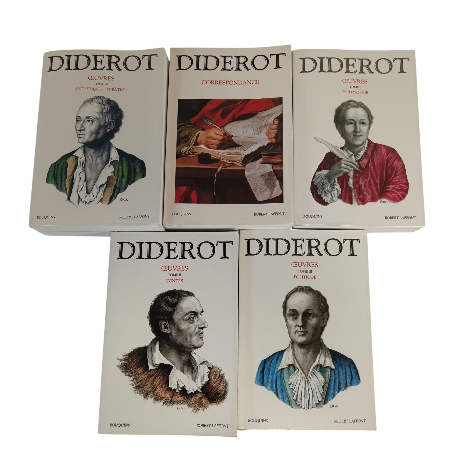 Oeuvres De Denis Diderot Complete 5 Volume Set Philosophie Contes Politique