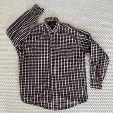 Greatland Apparel Flannel Shirt Men L Plaid Grunge Skater Soft Brushed Workwear