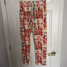 Burt s Bees Baby Adult Organic Cotton Night/pajama lounge Pants Size M presents