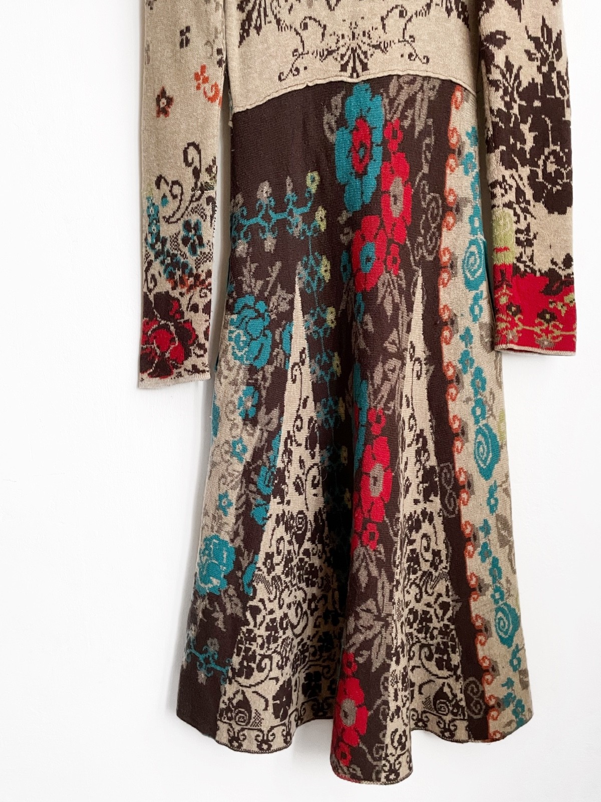 Ivko Floral Pattern Multicolor Button Up Long Car… - image 8