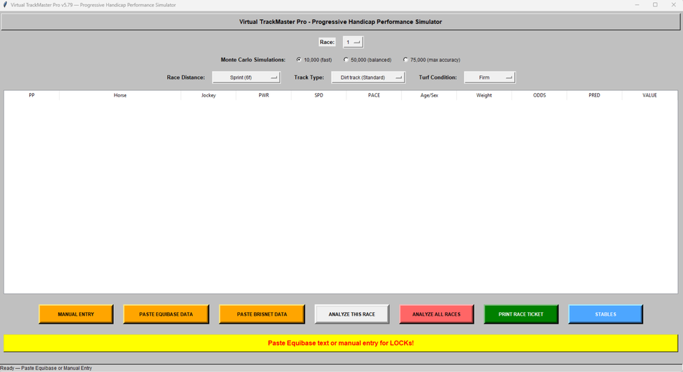 TrackMaster Pro Horse Racing Handicapping Software - Thoroughbred ...