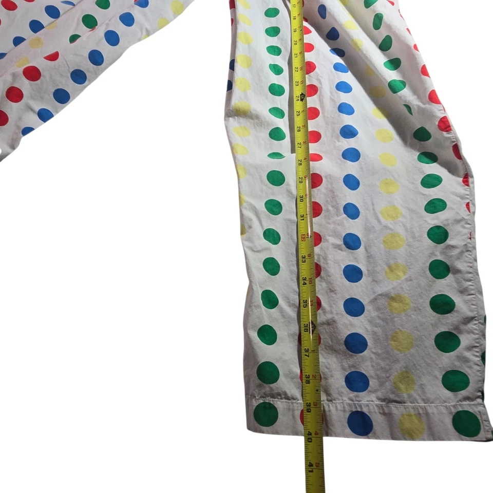Vintage 2001 Hasbro Twister Pajama Pants Y2K Polka Dot Lounge Sleepwear XL RARE — 第 3/4 张图片