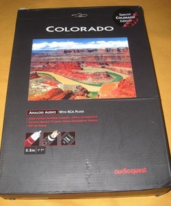 AUDIOQUEST COLORADO SPECIAL EDITION INTERCONNECTS *.5 METER PAIR* RCAs ORIG BOX