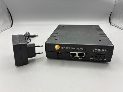 PORTech MV-372 Mobile VoIP GSM Gateway - 2 Kanal - Tri-Band - mit Netzteil