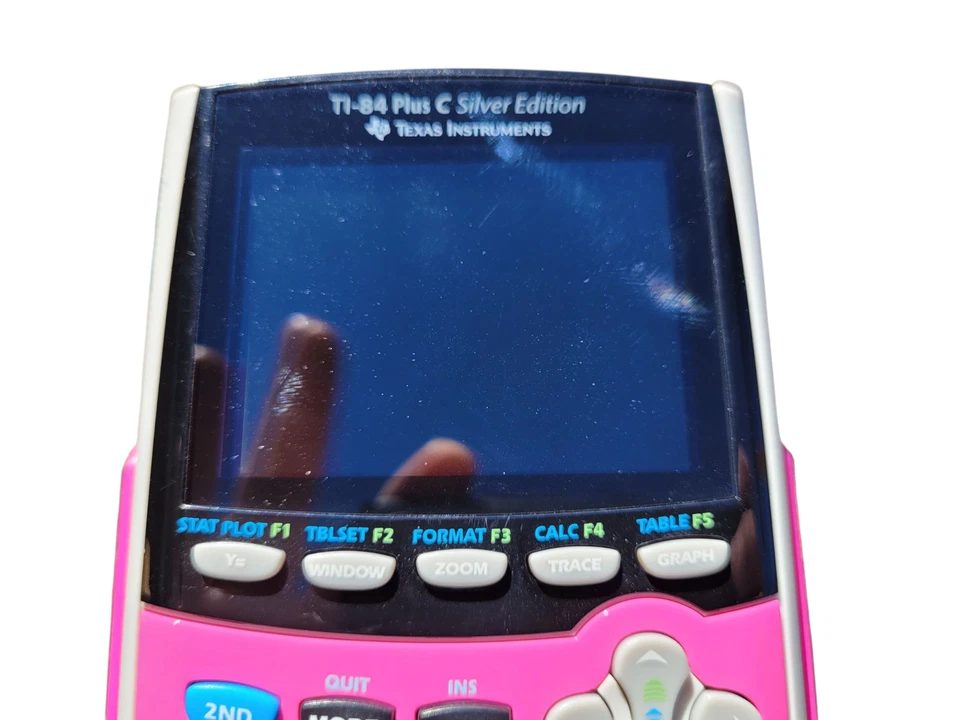 Texas Instruments Graphing Calculator TI-84 Plus C Silver Edition Pink Cover - Image 2 of 4