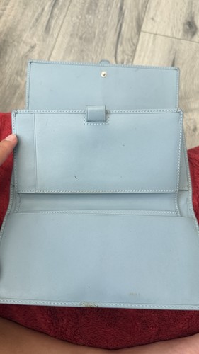 Vintage Coach Soho baby blue leather wallet with silv… - Gem