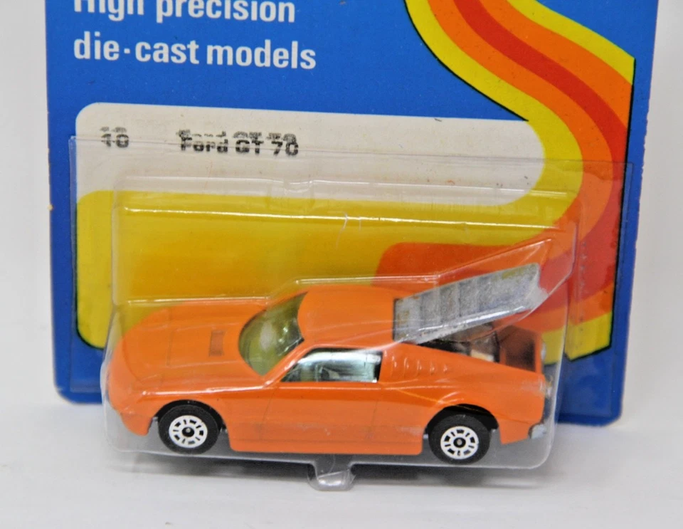 Corgi Juniors 1:64 Ford GT 70 Orange Made In Gt. Britain 1973 New on Card Rare - Image 2 of 4