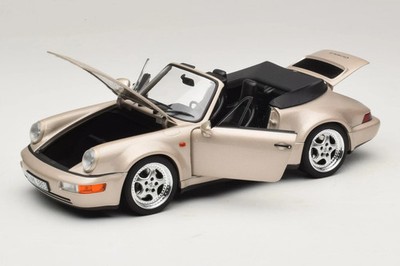 Norev 1992 PORSCHE 911 Cabriolet TURBO Look 1:18 187140 NEW Zermatt SILVER