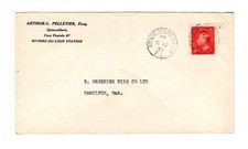 M195 Canada STATIONS - QC Quebec - Riviere Du Loup Station 1951 CDS Cancel Cover