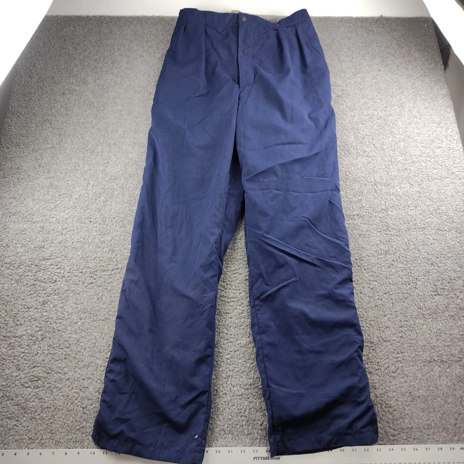 VTG Tourney Gore-tex Pants Blue Waterproof Windproof Size Large Stretch Waist