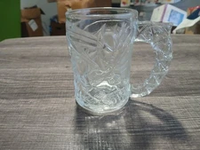 Vintage McDonald's Batman Forever Collectors Glass 4” Cup Mug 1995 DC Comics
