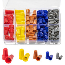 122 Pcs Wire Connectors Nuts Assortment Kit, 5 Size Colorful Electric Wire Caps