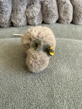 Rare Vintage Steiff Wool Pom Pom Mouse 7354/04 Germany Ear Tag And Button