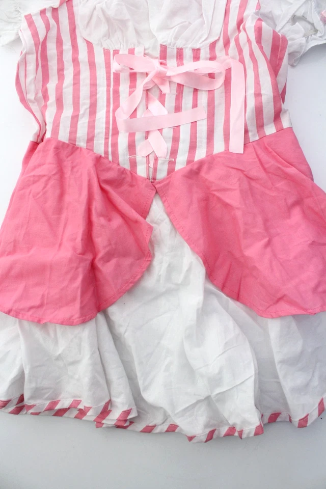 VESTIDO CHARADES Niño LITTLE BO PEEP Rosa/Blanco Rayas Disfraz - X-GRANDE 12-14 Foto 3 de 4