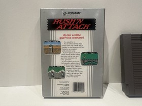 Rush'N Attack NES Hangtab 5 viti Konami, in scatola senza manuale