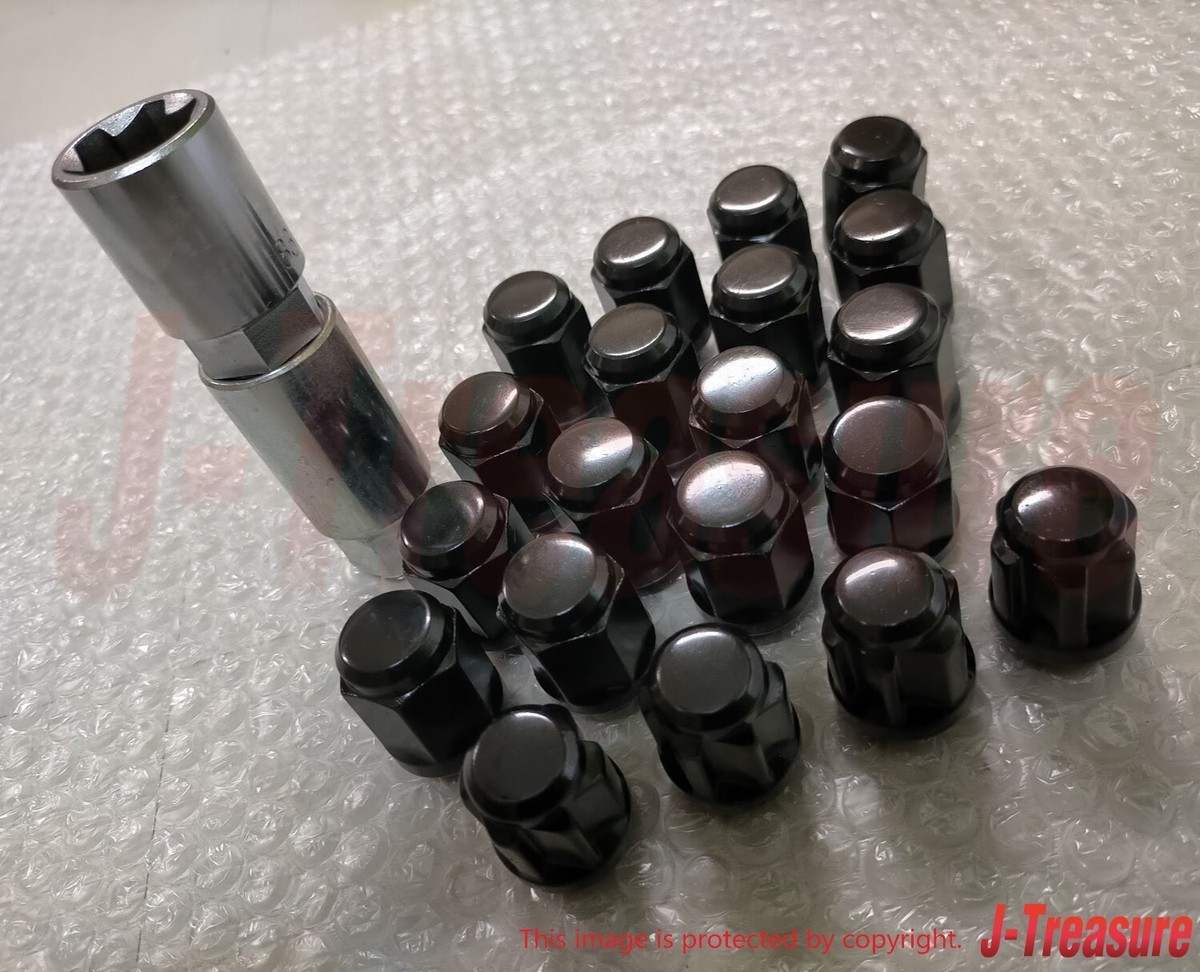 MUGEN HONDA CIVIC FK8 TYPE-R Wheel Nut & Lock Nut Set Black 5H