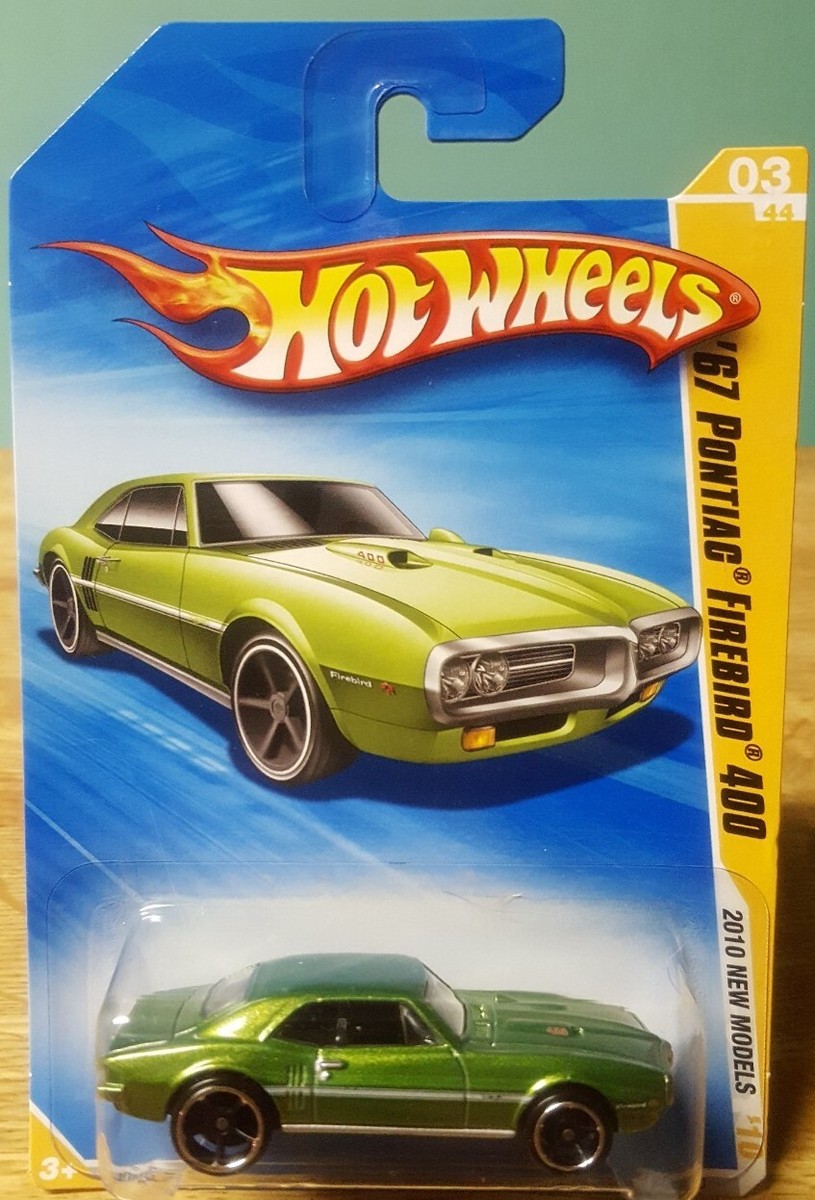 Hot Wheels '67 Pontiac Firebird 400 Green 1:64 Scale 2010 New