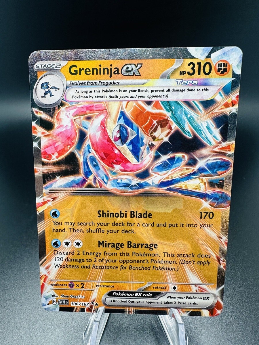 Pokemon TCG - Greninja EX 106/167 - Twilight Masquerade 2024 | eBay