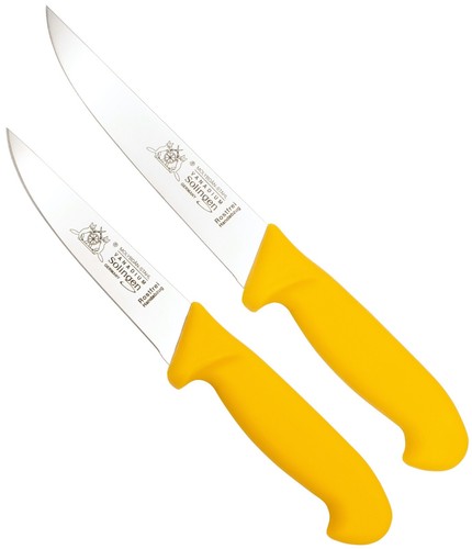 HESTENBERG Stechmesser Aus Solingen – Rostfreier Molybdänstahl, Gelb, 5-9 Zoll, Spülmaschinengeeignet