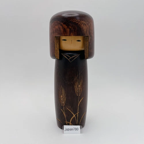 Japanese traditional Sosaku Kokeshi Doll 18.0cm Usaburo Kokeshi Japan(ES017)
