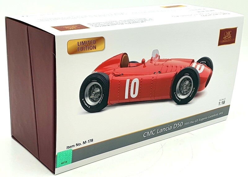 CMC Lancia D50 1955 Red #10 1:18 car Model | eBay
