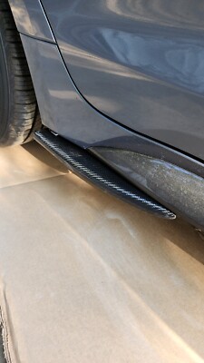 universal 100% carbon fiber short side skits easy to install- made USA