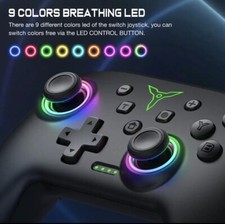 Dinofire – manette de jeu sans fil Bluetooth RGB, pour Nintendo Switch