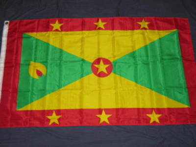 3 X5ft Grenada Flag Poliestere Con Due Occhielli In Ottone