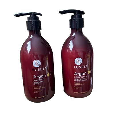 Argan Oil, Shampoo & Conditioner For All Hair Types, 16.9 fl oz (500 ml) 1 each
