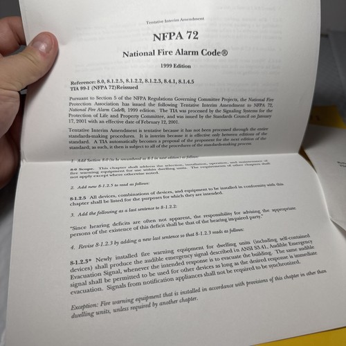 National Fire Alarm Code NFPA 72 1999 Edition paperback - Picture 3 of 7