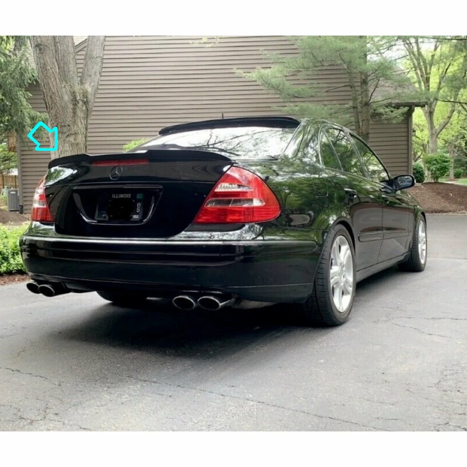 Alerón trasero de maletero 284FC para Mercedes Benz E W211 2002~2008 sedán Foto 3 de 4