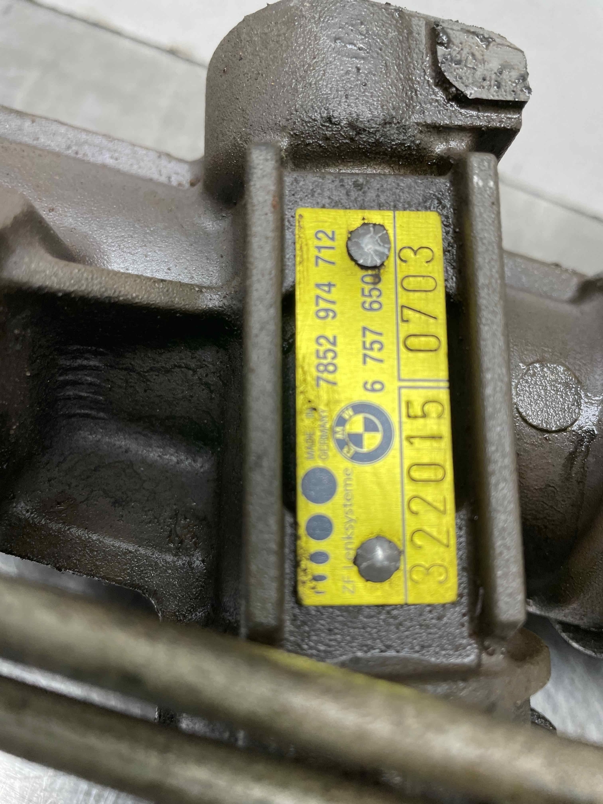 2004 Bmw 330I Power Steering Gear Rack 71K Rwd 7852974712 6757650  