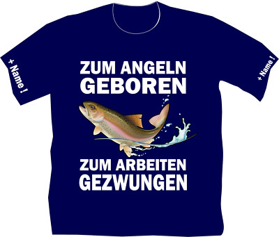 Forellenangeln Angeln Forellenangler Shirt Anglershirt Forelle Köder Futter 171